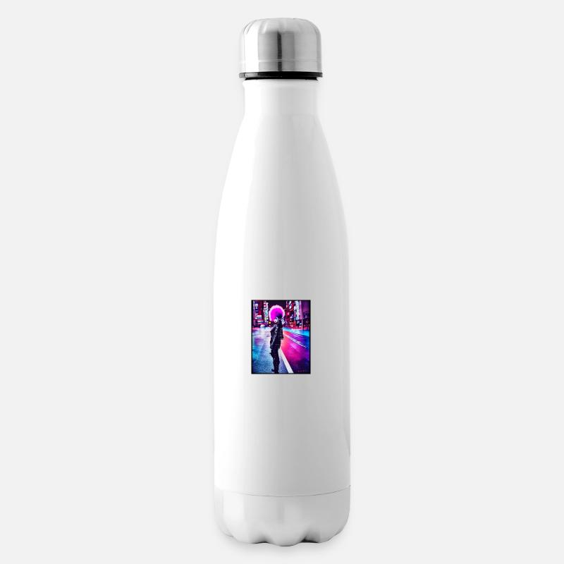 Fille punk - Bouteille isotherme - blanc