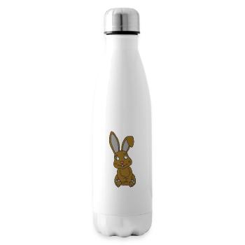 Süßer Hase mit Knickohr - Isolierflasche - Weiß - Rechts