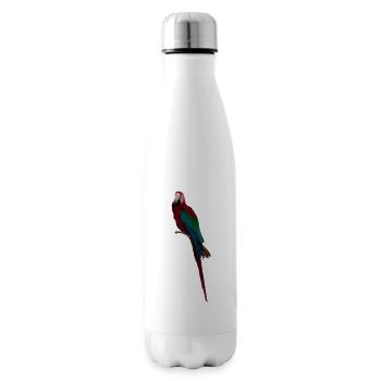 Macaw Long Tail - Insulated Water Bottle - white - Right