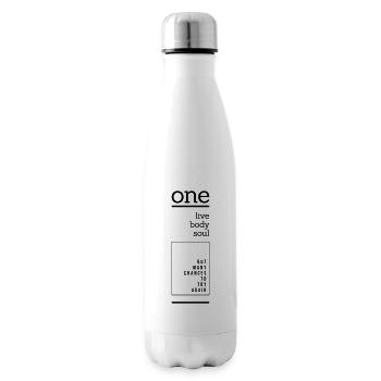 Un corps vivant, une âme, mais de nombreuses occasions de réessayer - Bouteille isotherme - blanc - Droite