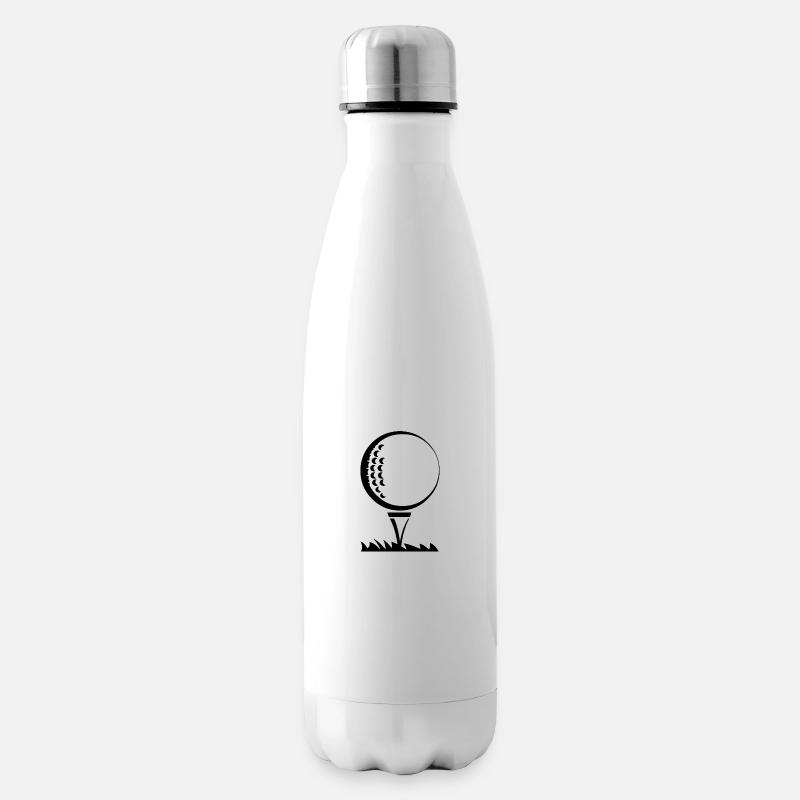 Balle de golf - Bouteille isotherme - blanc