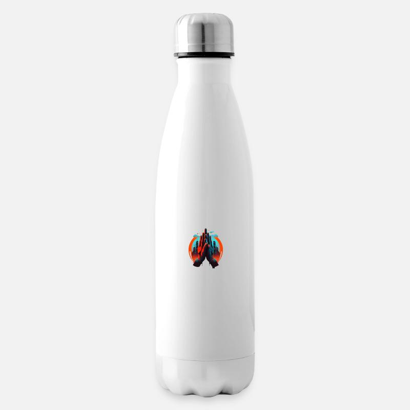 Hände 1 - Isolierflasche - Weiß