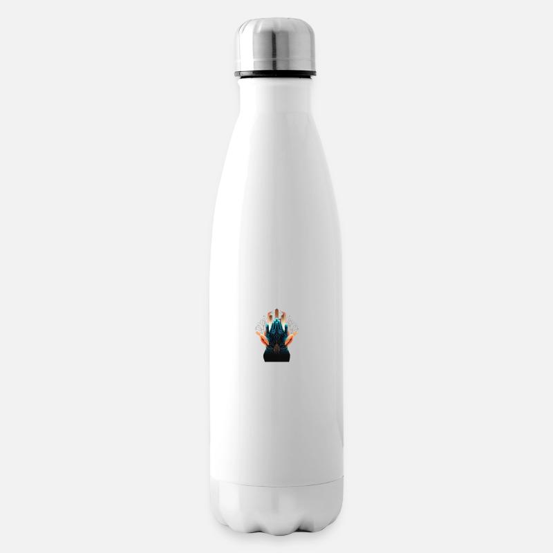 Main 3 - Bouteille isotherme - blanc