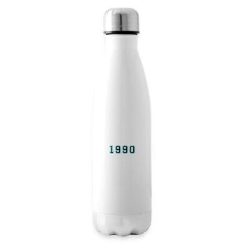 1990 Year Birthday - Insulated Water Bottle - white - Right
