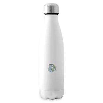 Planet Erde - Isolierflasche - Weiß - Rechts
