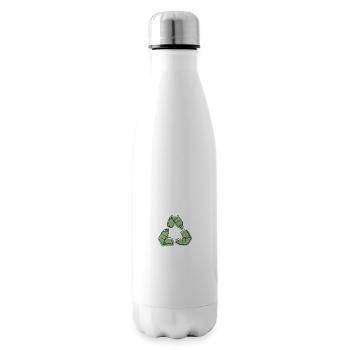 Recycling Flaschen - Isolierflasche - Weiß - Rechts