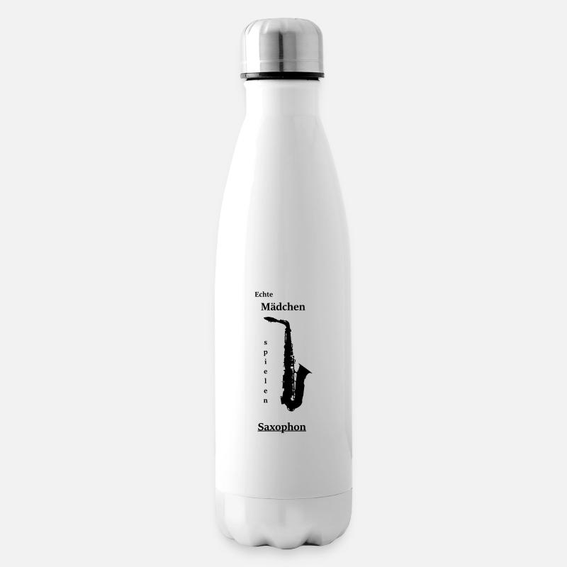 Saxofon Instrument Hobby Geschenk Frauen - Isolierflasche - Weiß