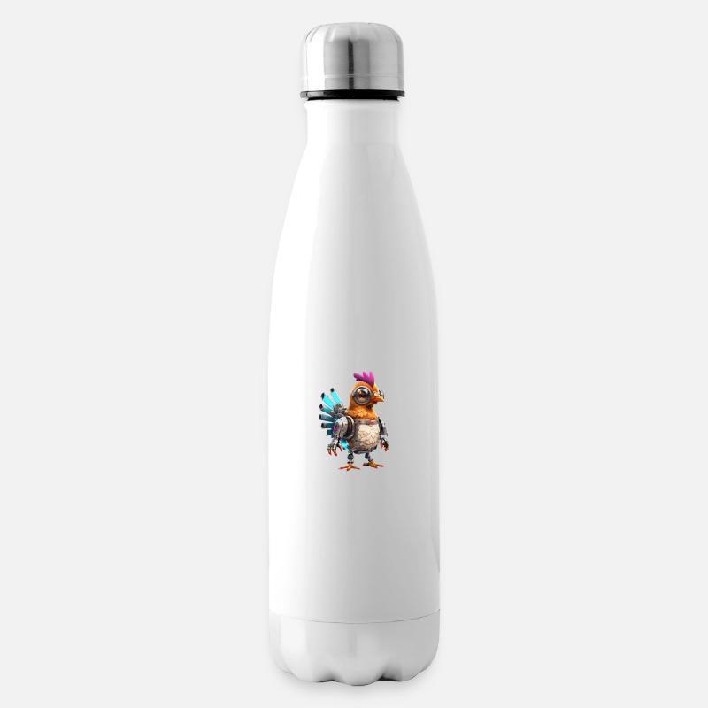 Robo chicken - Isolierflasche - Weiß