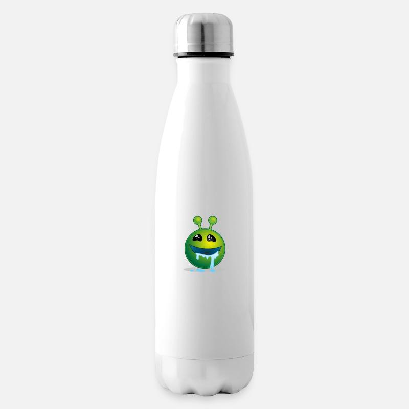 monstre vert - Bouteille isotherme - blanc