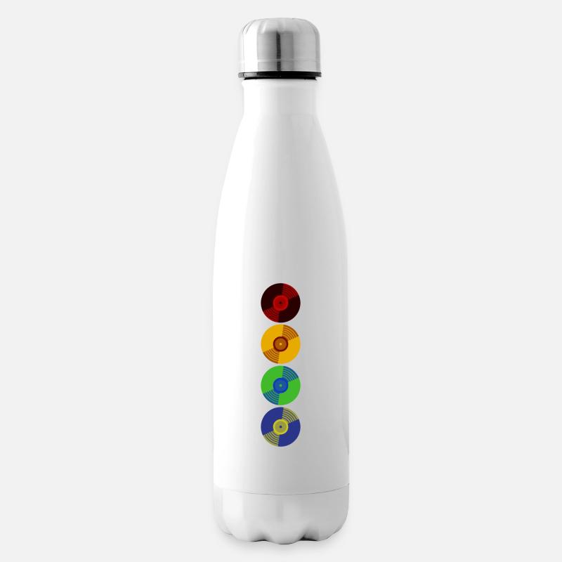 Vinyle Rétro - Bouteille isotherme - blanc