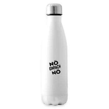 Nein Nö Nope No Nein sagen Nee Ich will nicht - Isolierflasche - Weiß - Rechts