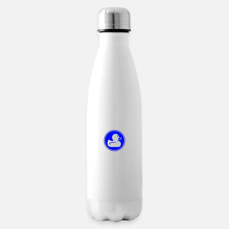 Ente Icon - Isolierflasche - Weiß