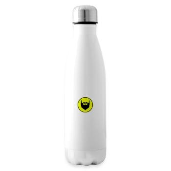 Symbole de barbe - Bouteille isotherme - blanc - Droite