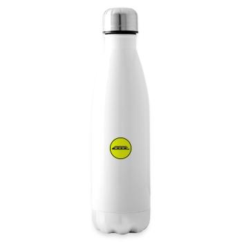 Symbole d’échiquier - Bouteille isotherme - blanc - Droite