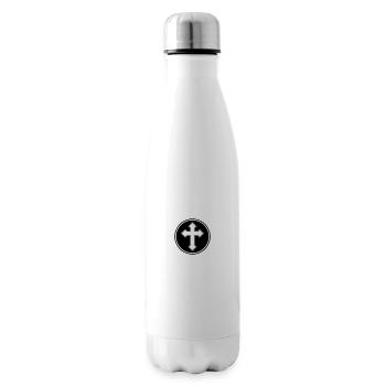 Cross symbol - Insulated Water Bottle - white - Right
