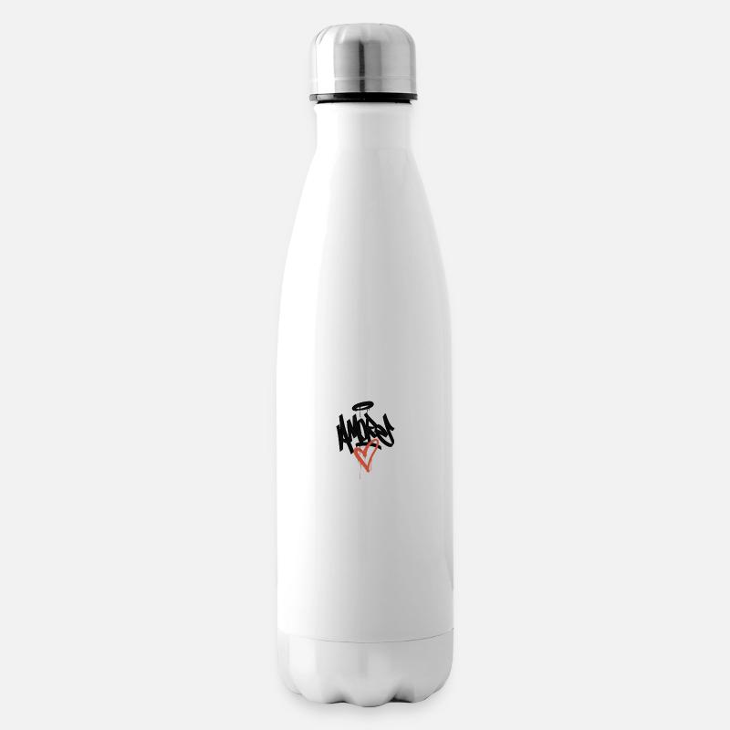 amore graffiti - Bouteille isotherme - blanc
