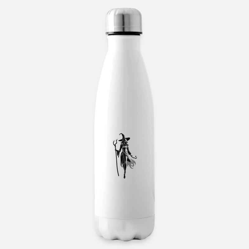 Hexe - Fantasy Design - Isolierflasche - Weiß