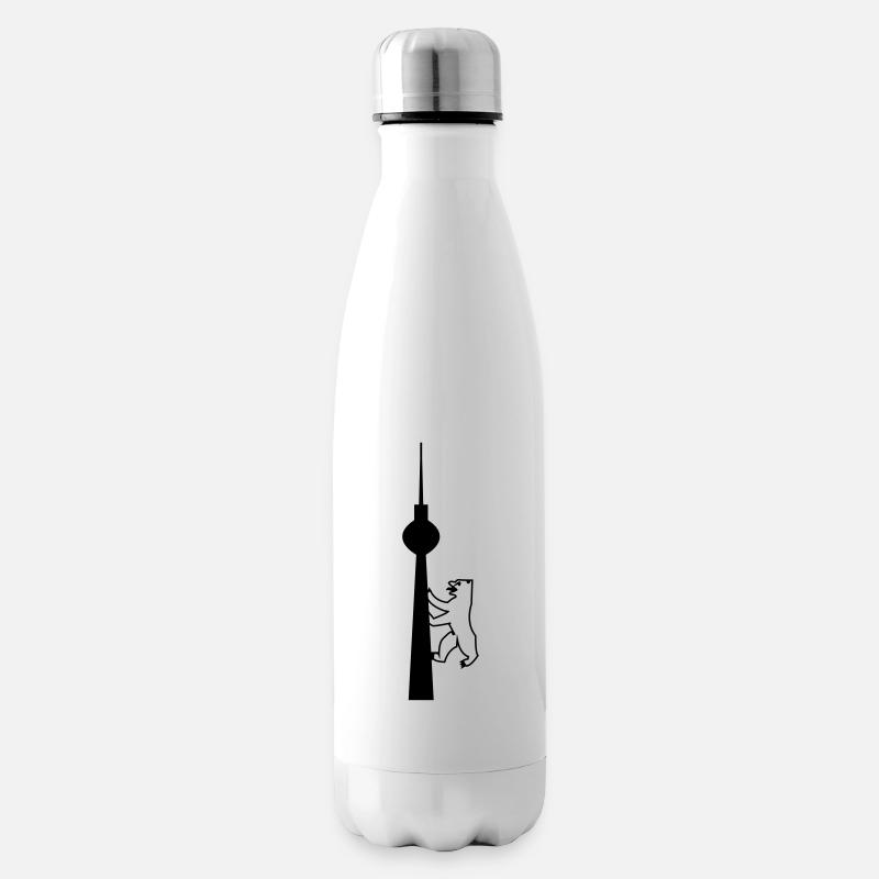 BERLINER FERNSEHTURM - Berlin Souvenirs - Isolierflasche - Weiß