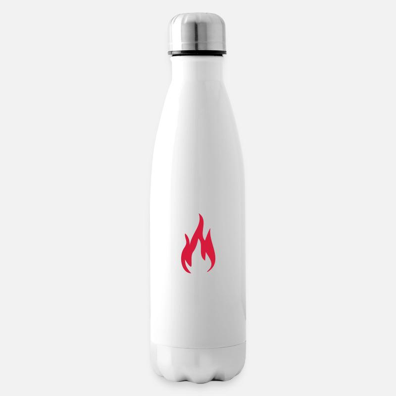 Fire Fire Fire 1c - Insulated Water Bottle - white