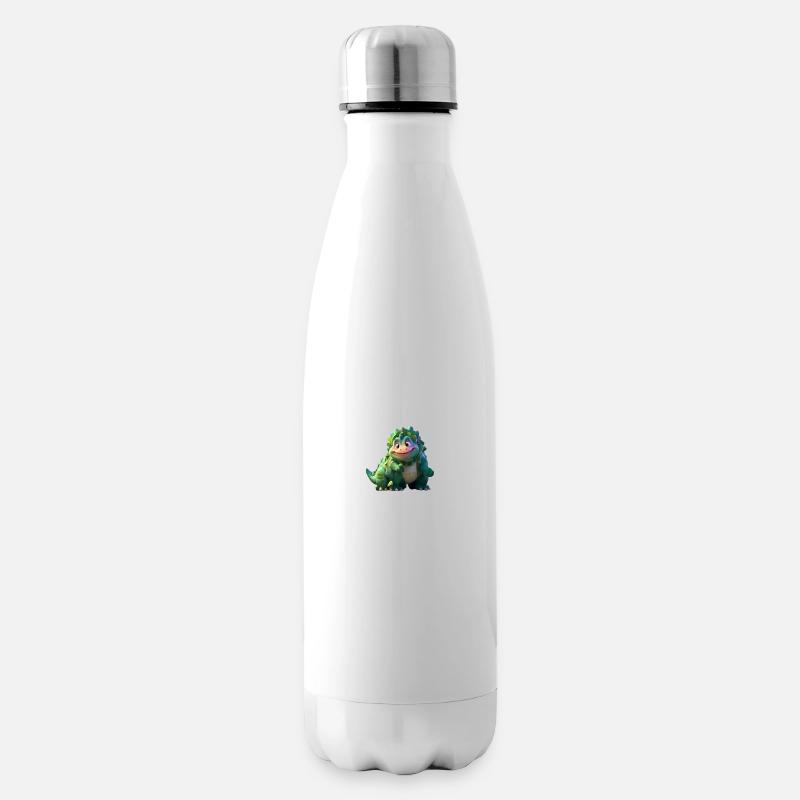 Drôle Dino Amical Mignon Mignon - Bouteille isotherme - blanc