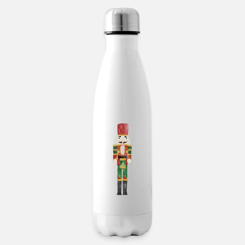 Nussknacker Watercolor - Isolierflasche - Weiß