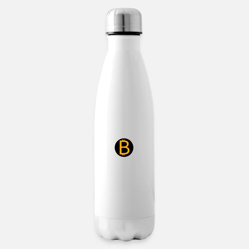 BTC-Bitcoin Logo - Isolierflasche - Weiß