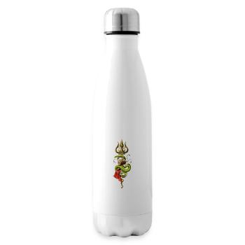 Hindu Lord Shiva Trident - Insulated Water Bottle - white - Right