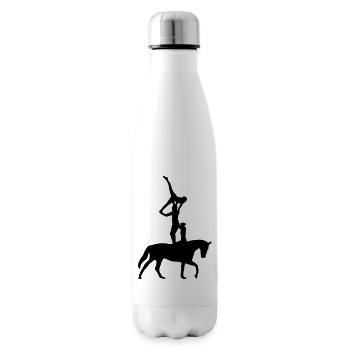 Voltigieren, reiten - Isolierflasche - Weiß - Rechts