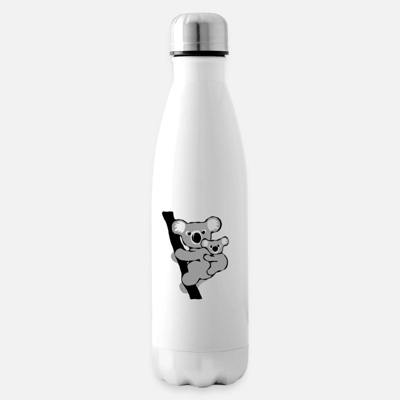 koala et son petit - Bouteille isotherme - blanc