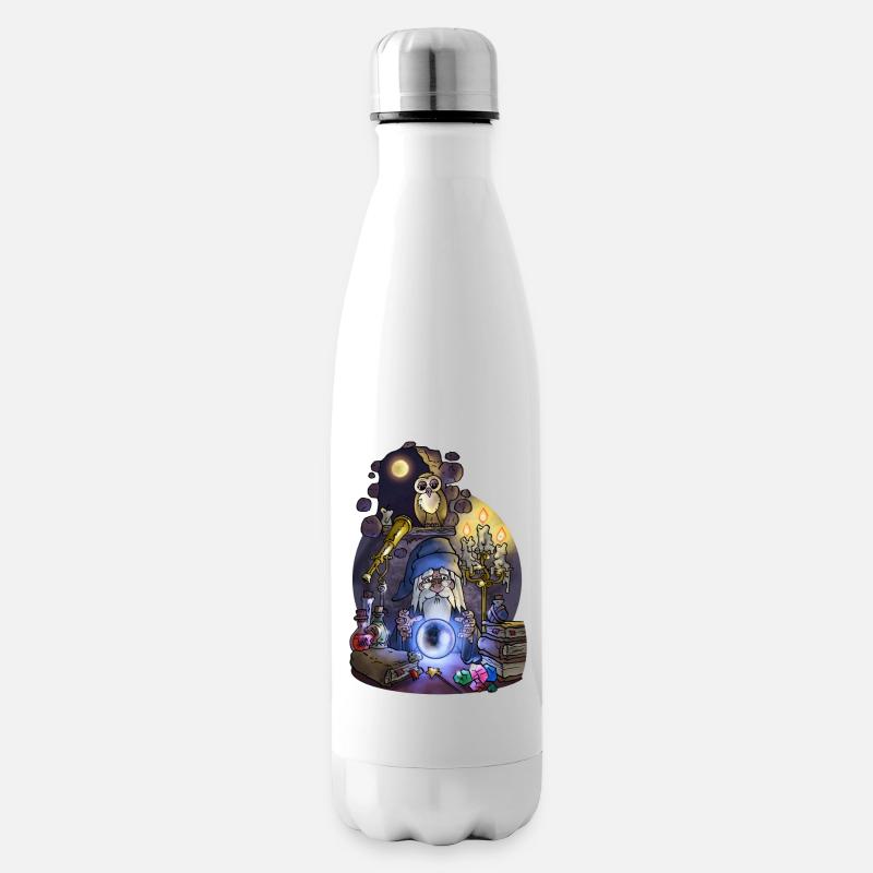 Geschäftiger Zauberer - Isolierflasche - Weiß