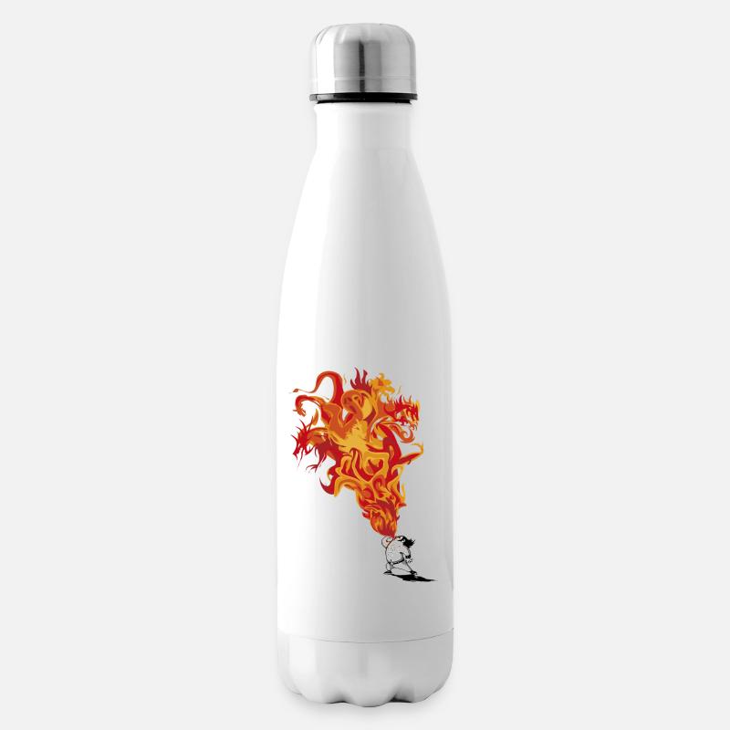 Feuerschlucker - Isolierflasche - Weiß