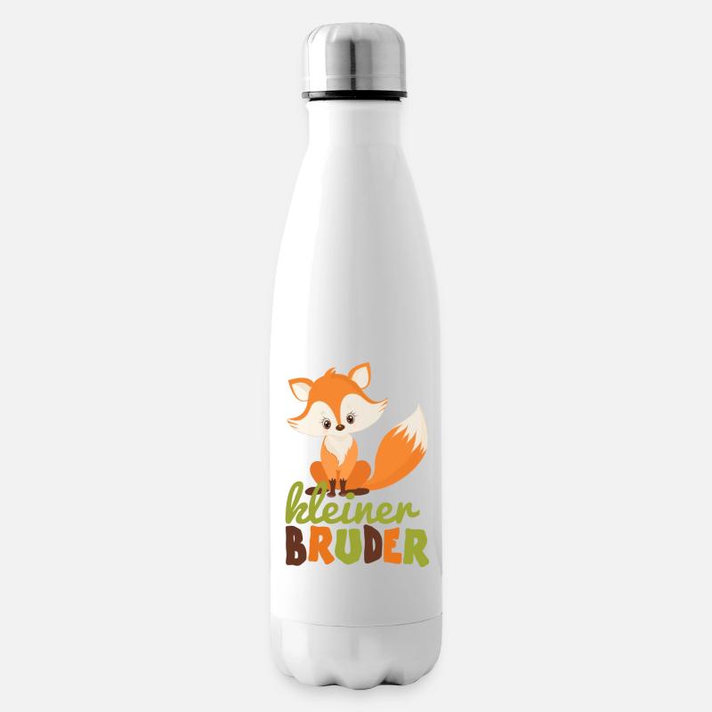 kleiner Bruder Fuchs - Isolierflasche - Weiß