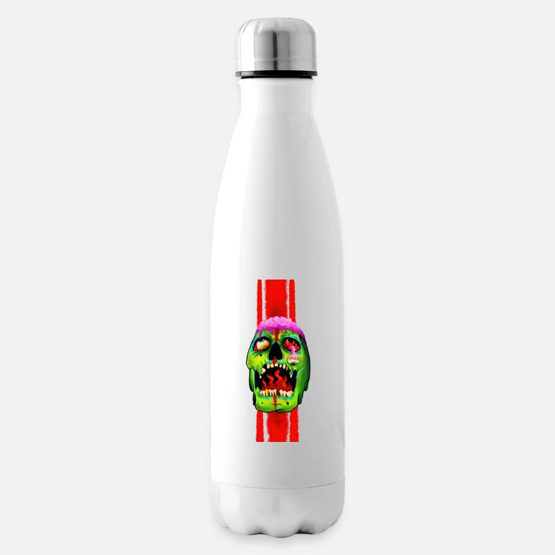 skull - Insulated Water Bottle - white