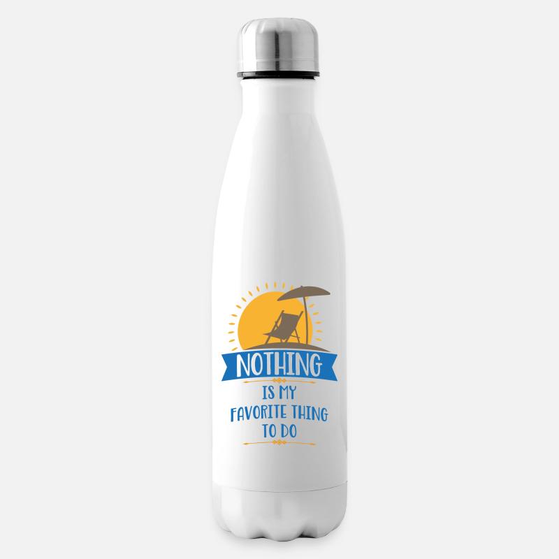 Sommer - Isolierflasche - Weiß