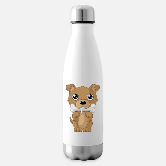 Nibbling cartoon dog' Insulated Water Bottle | Spreadshirt