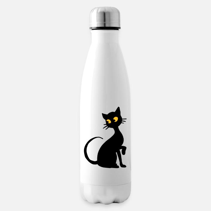 Chat - Bouteille isotherme - blanc