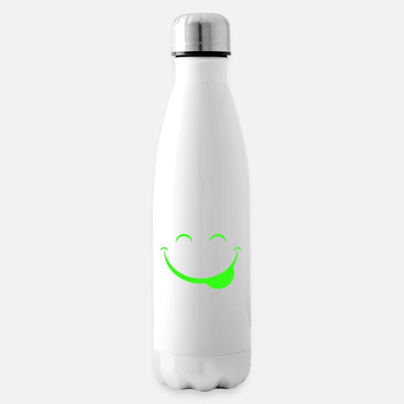 Drôle de visage - Bouteille isotherme - blanc