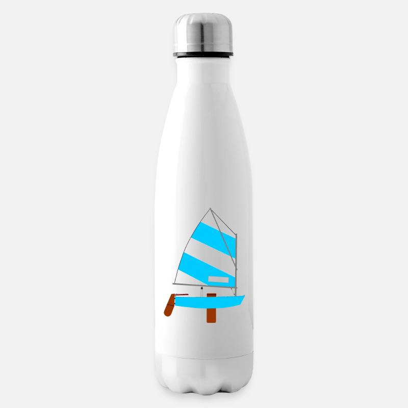 Segelboot - Isolierflasche - Weiß