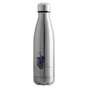 Thoughts of a falling bowl of petunias - Insulated Water Bottle - silver - Right