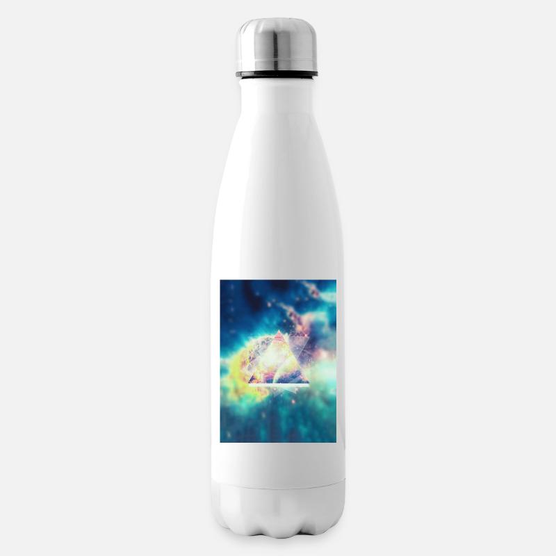 Geometrie Space Kunst (Hipster Green) - Handycase - Isolierflasche - Weiß