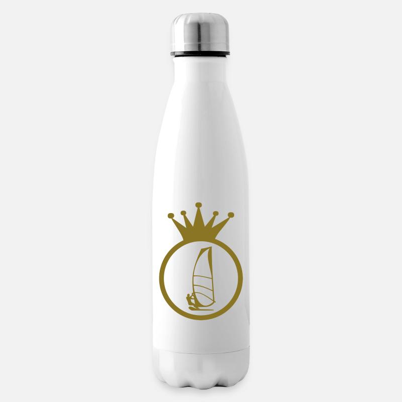 Windsurfen / Windsurfer / Windsurf / Windsurfing - Isolierflasche - Weiß