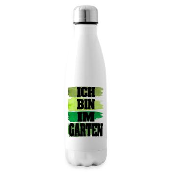 ich bin im garten - Isolierflasche - Weiß - Rechts