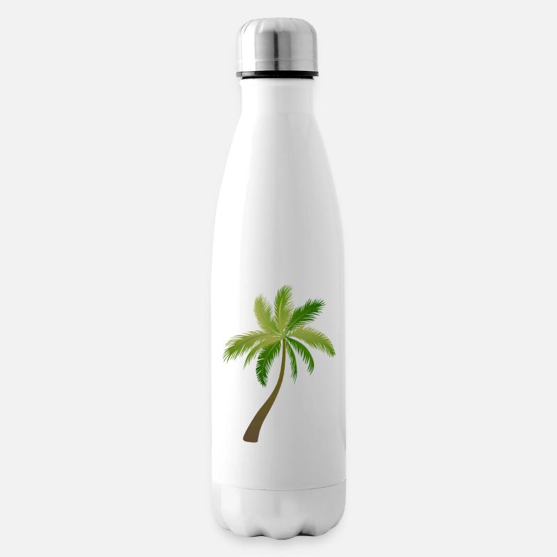 palmier arbre palmiers - Bouteille isotherme - blanc