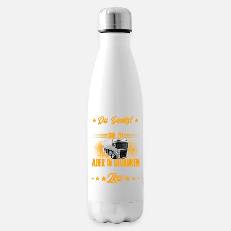 Lkw Fahrer - Isolierflasche - Weiß
