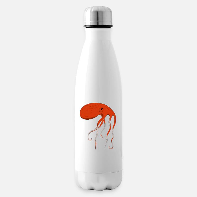 Mr.Poulpe - Bouteille isotherme - blanc