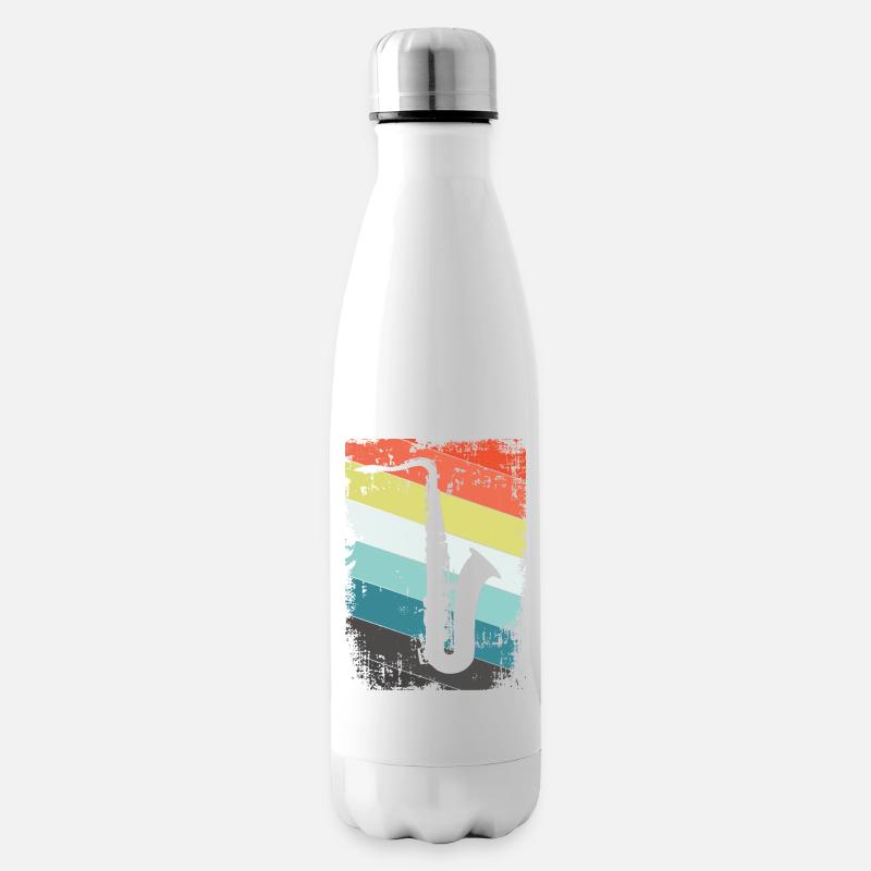 Saxophone saxophone - Bouteille isotherme - blanc