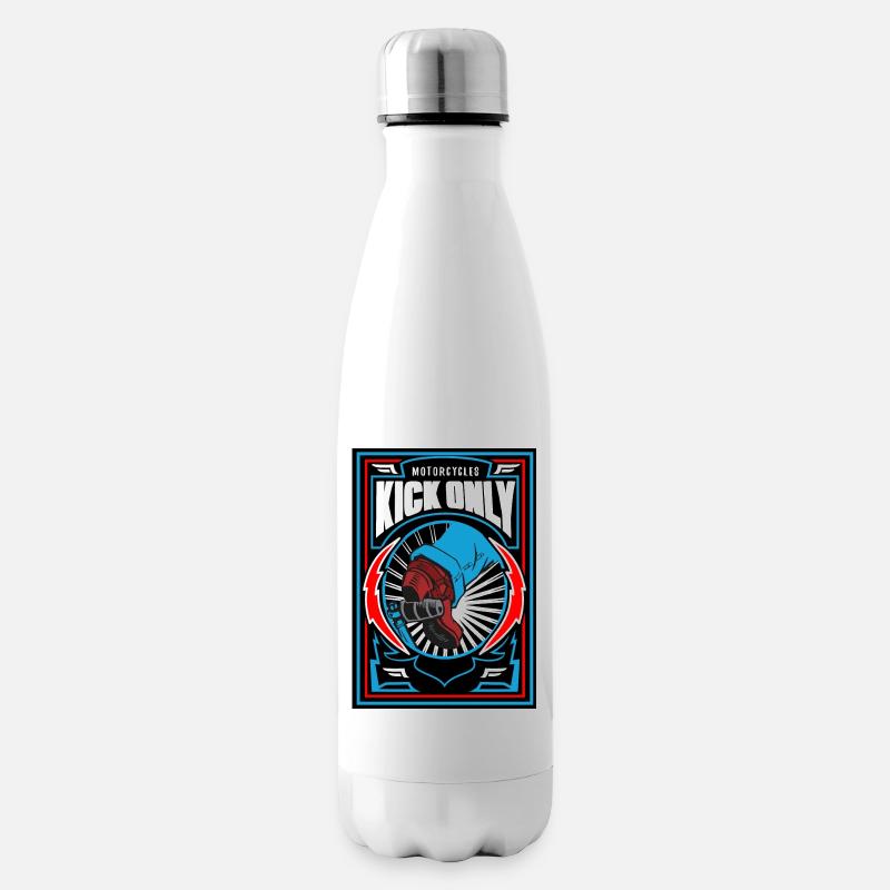 Motorcycles Kick Only - Bouteille isotherme - blanc