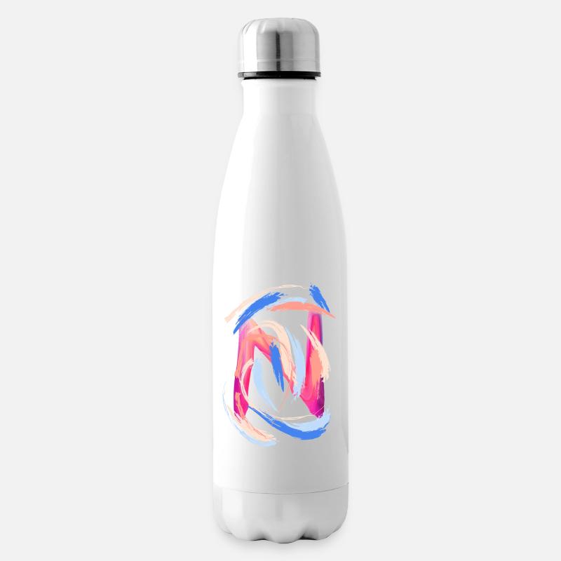 Buchstabe "N" - Isolierflasche - Weiß