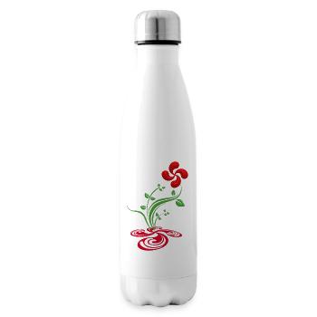 Flower of the Basque Country - Insulated Water Bottle - white - Right
