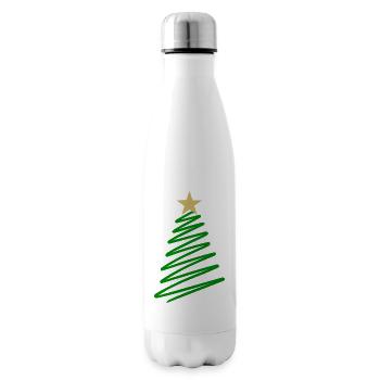 Christbaum Weihnachten Tanne - Isolierflasche - Weiß - Rechts